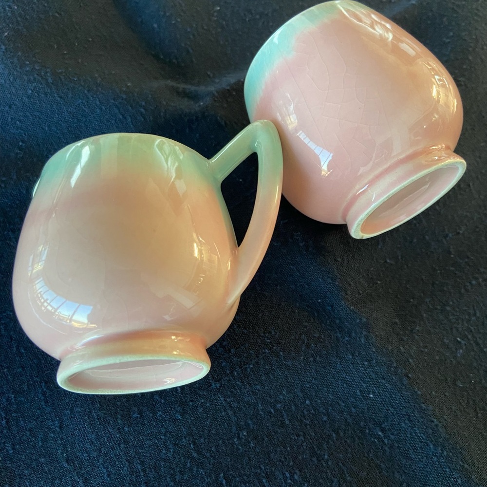 VINTAGE CREAMER AND SUGAR BOWL - Picture 3 of 7